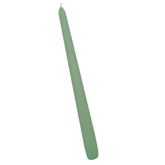 48 Pack: 10" Sage Green Taper Candle by Ashland®